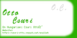 otto csuri business card